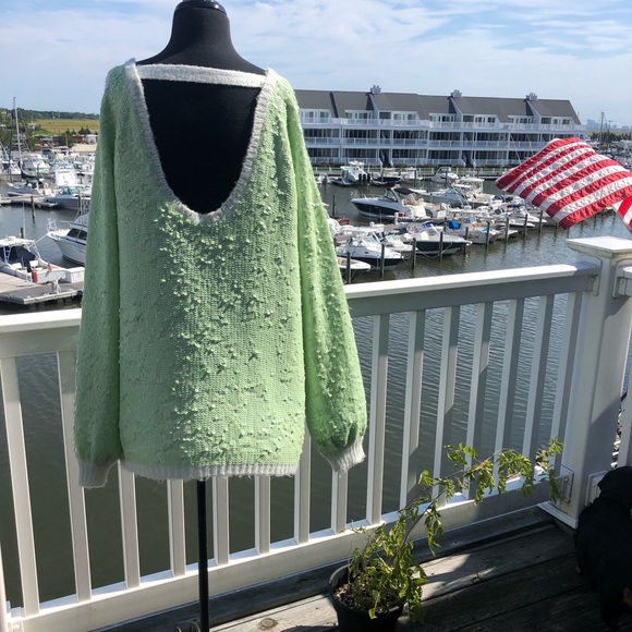 Wildfox RARE LOVE White Label Sequin Sweater Small - Picture 3 of 8